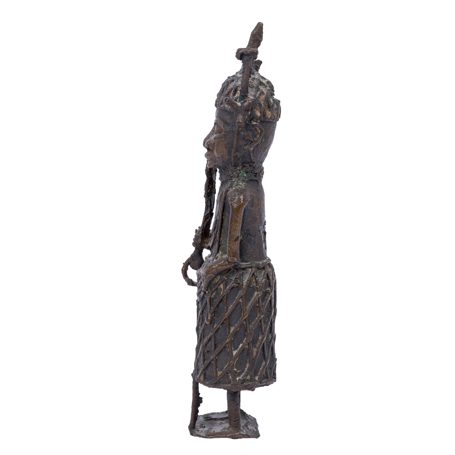 Benin Krieger aus Bronze. NIGERIA/AFRIKA, 19. Jh. oder früher. - Image 2 of 6