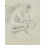 LIEBERMANN, MAX (1847-1935), Vorzeichnung zu "Badende",