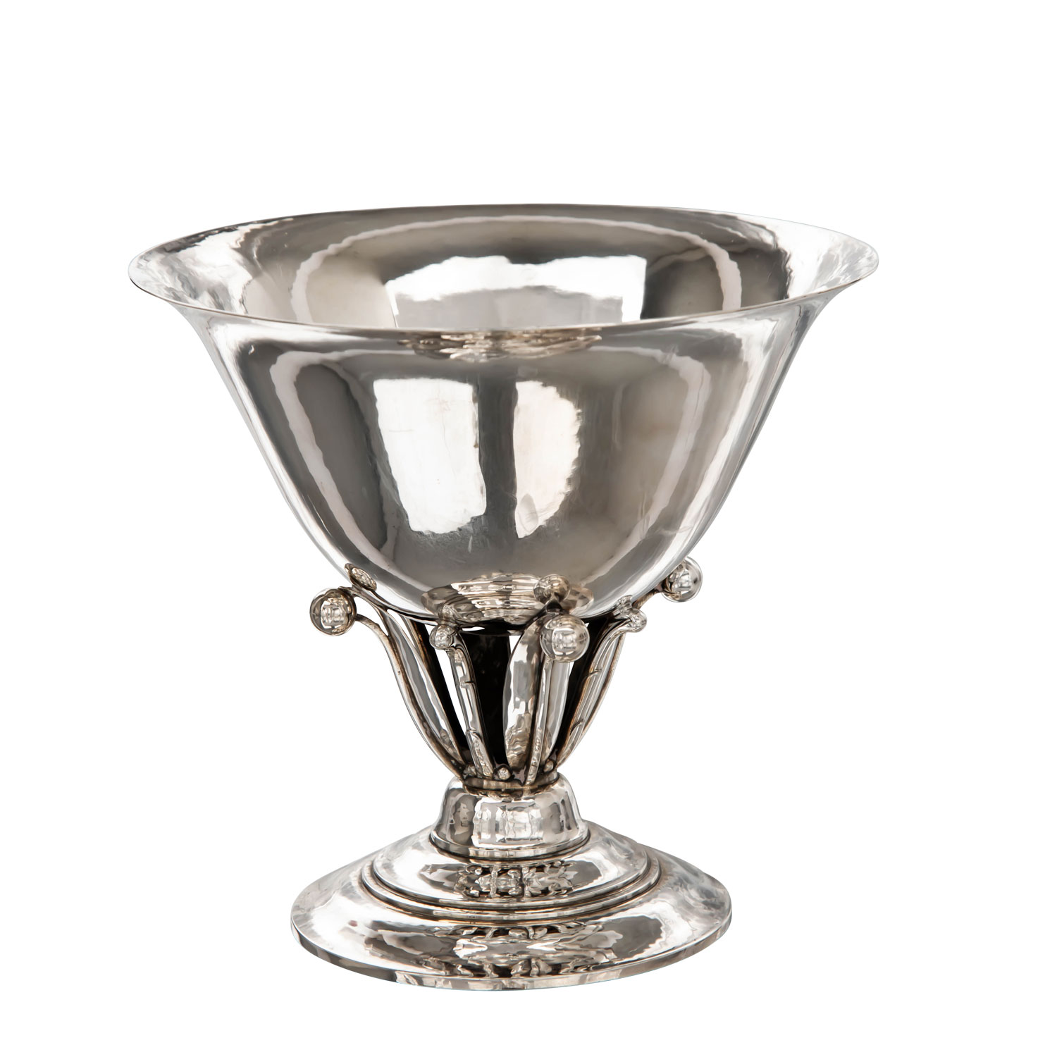 GEORG JENSEN & WENDEL A/S Aufsatzschale klein 'Louvre', 925 Silber,20. Jh., - Image 2 of 5