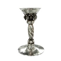 GEORG JENSEN Kerzenhalter 'Grape', 925 Silber, 20. Jh.,