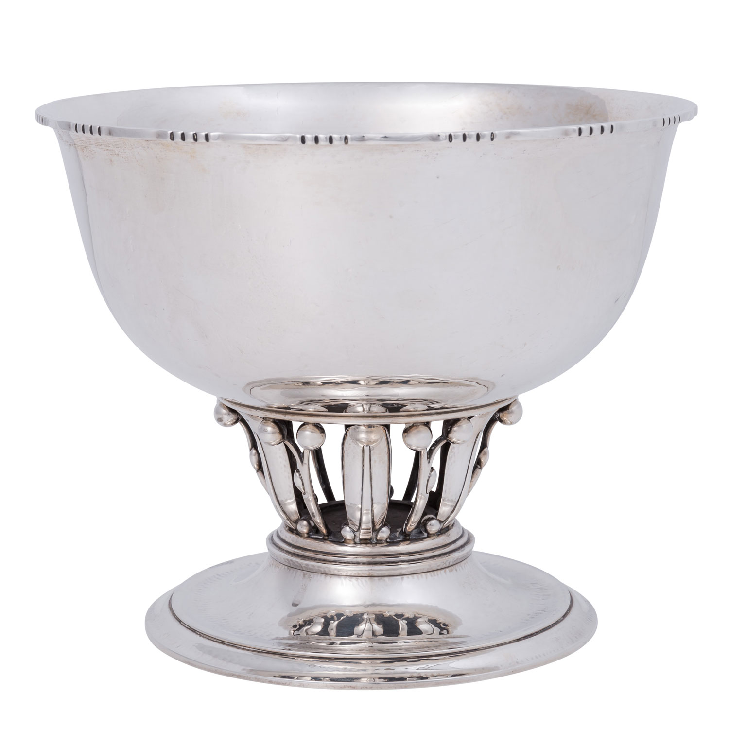 GEORG JENSEN Aufsatzschale groß 'Louvre', 925 Silber,20. Jh.,