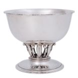 GEORG JENSEN Aufsatzschale groß 'Louvre', 925 Silber,20. Jh.,