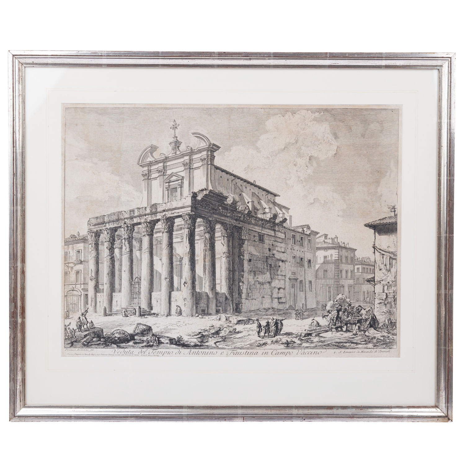 PIRANESI, GIOVANNI BATTISTA (1720-1778), "Veduta del Tempio di Antonino e Faustina in Campo Vaccino" - Image 2 of 7