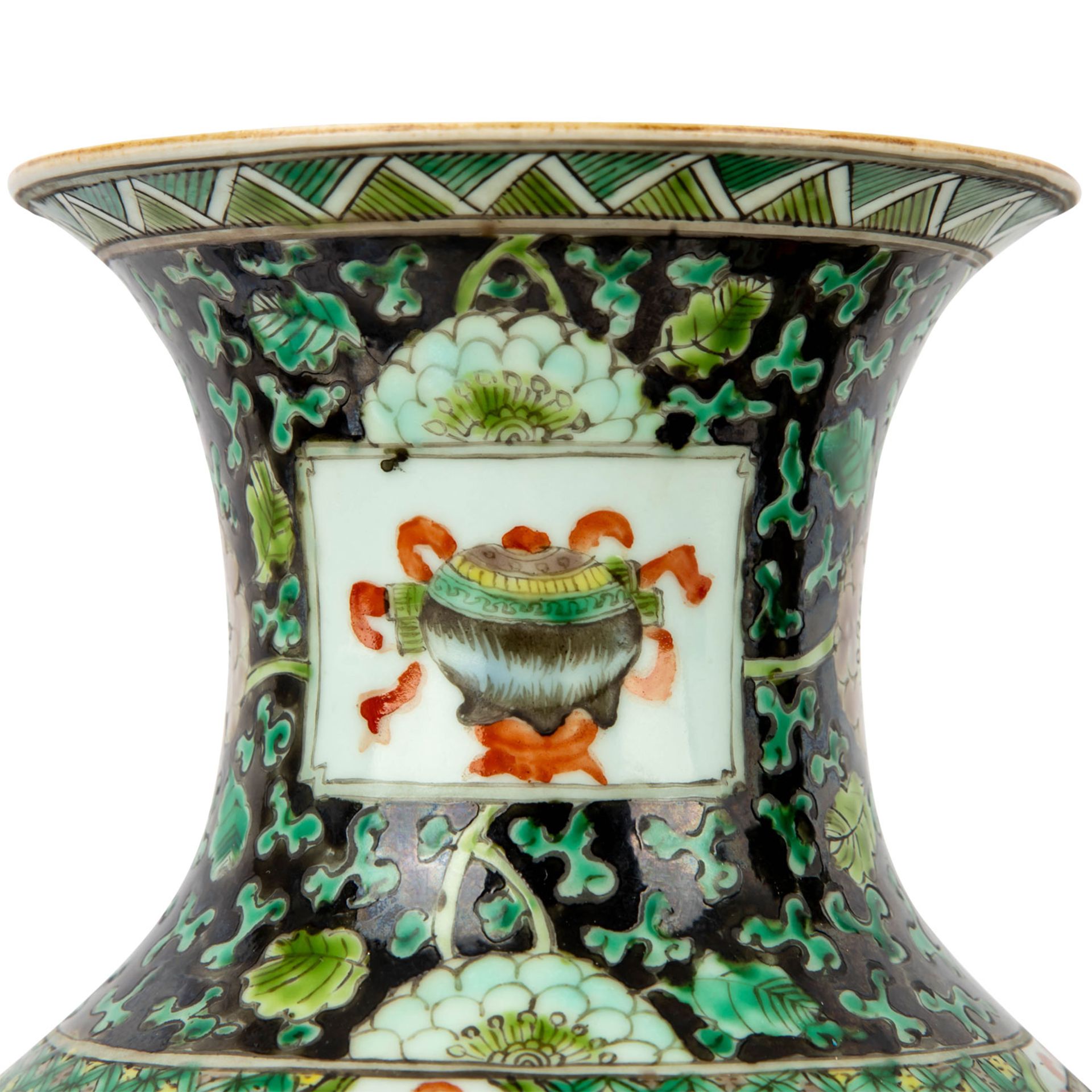 Paar Famille noire-Vasen. CHINA, - Bild 4 aus 11