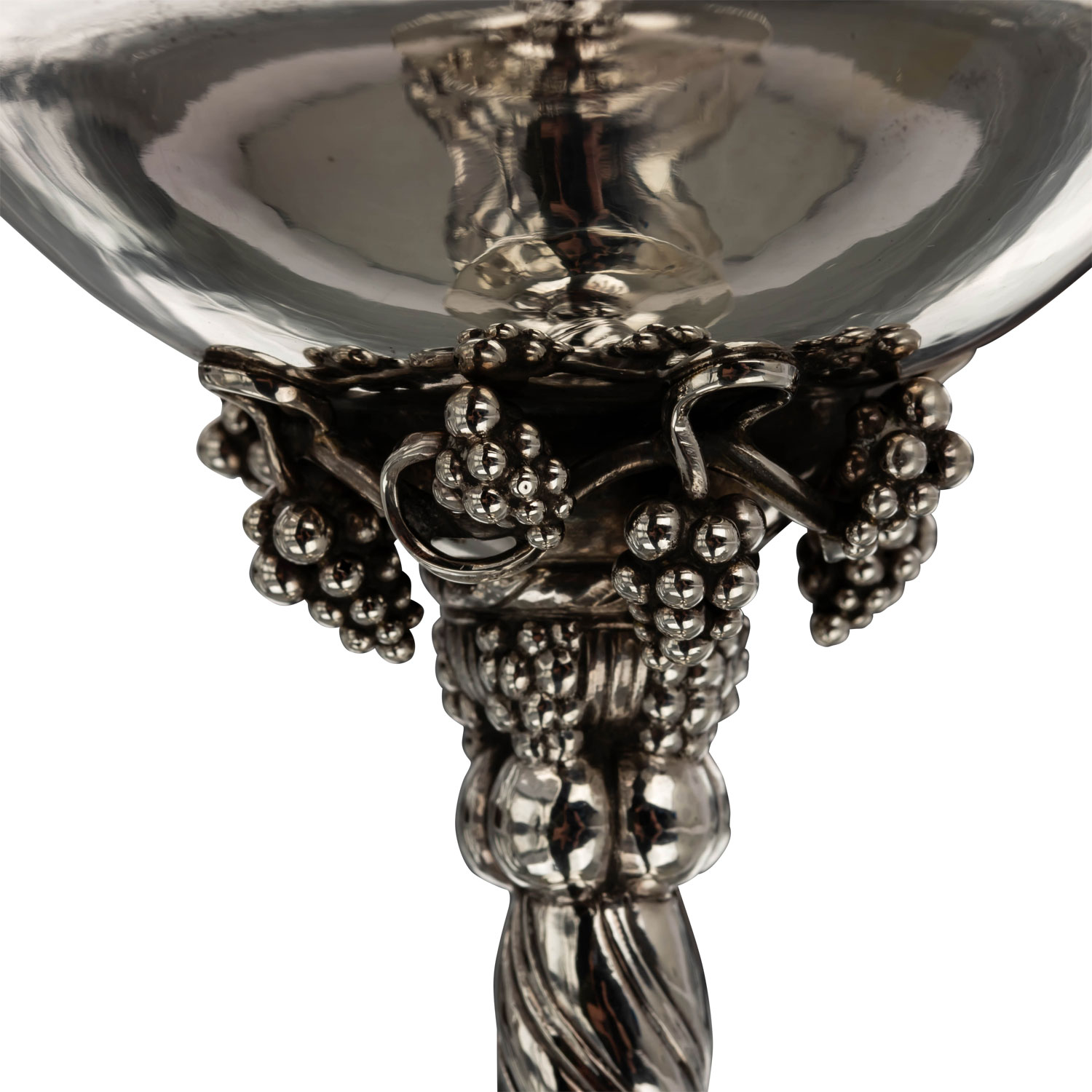 GEORG JENSEN Aufsatzschale klein 'Grape', 925 Silber, 20. Jh., - Image 2 of 5