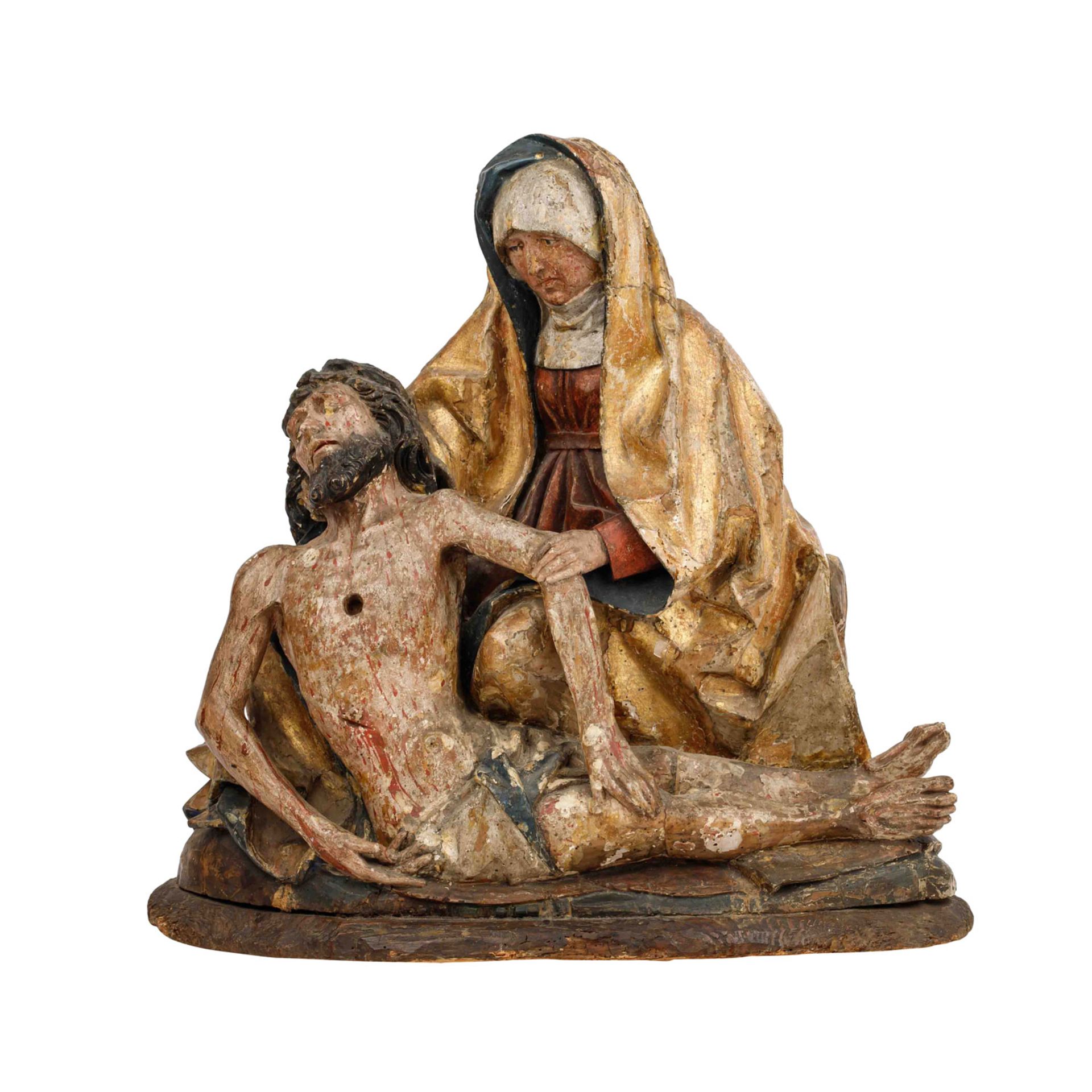 DEUTSCHER BILDSCHNITZER des 15. Jh., PIETÀ,