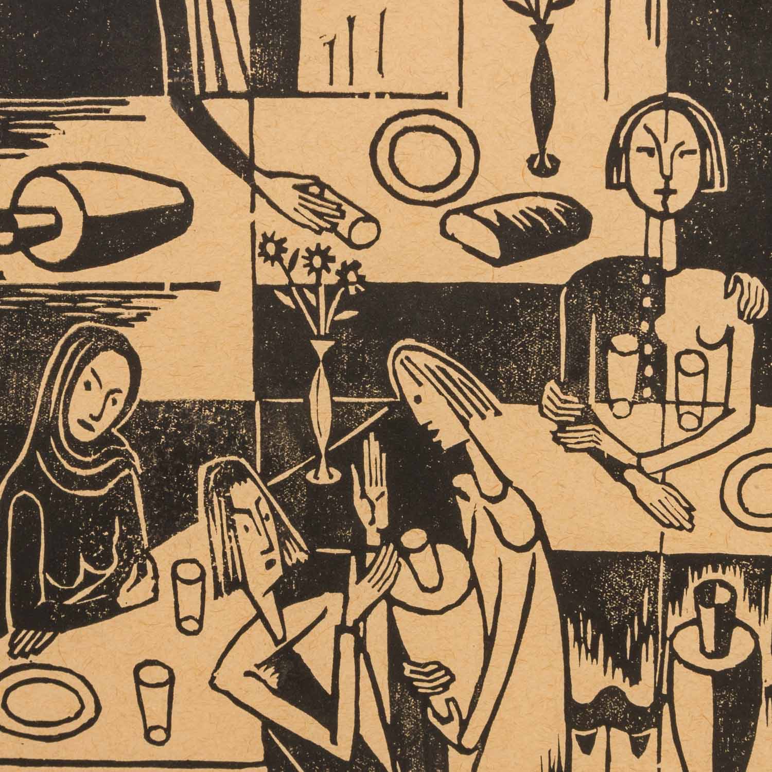 LAMERS, HANNES (Kleve 1897-1966 Kleve), "Im Café", 1956, - Image 3 of 5