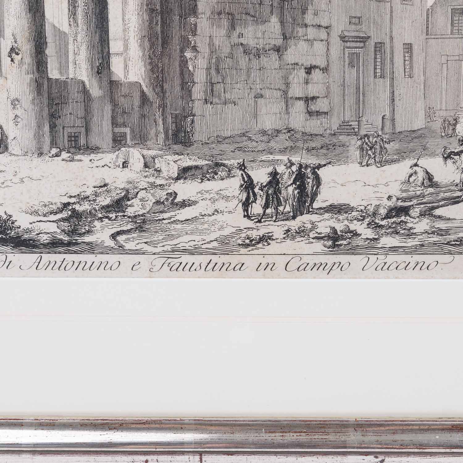 PIRANESI, GIOVANNI BATTISTA (1720-1778), "Veduta del Tempio di Antonino e Faustina in Campo Vaccino" - Image 5 of 7