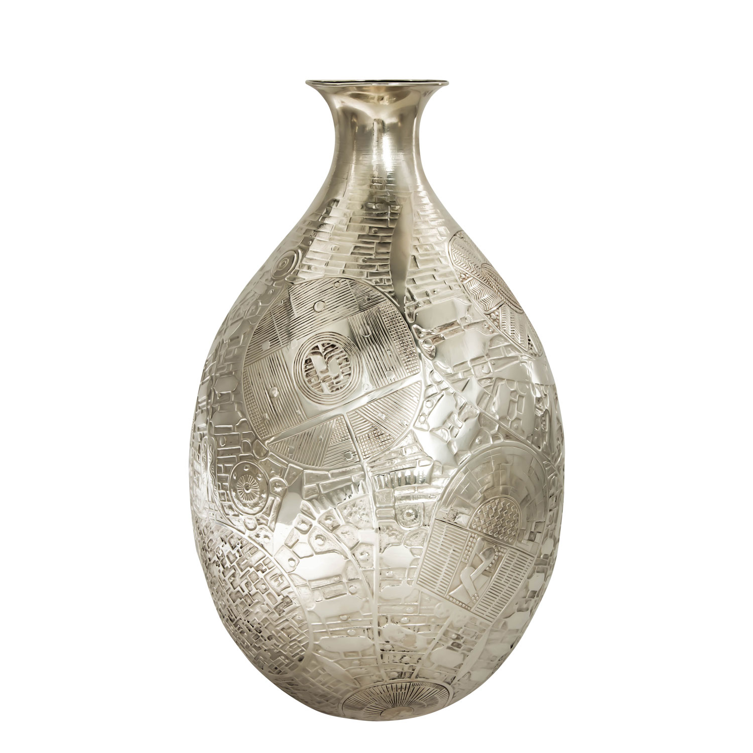 KUNSTGEWERBESCHULE STUTTGART, Vase, 950 Silber, 1960er Jahre. - Image 3 of 6