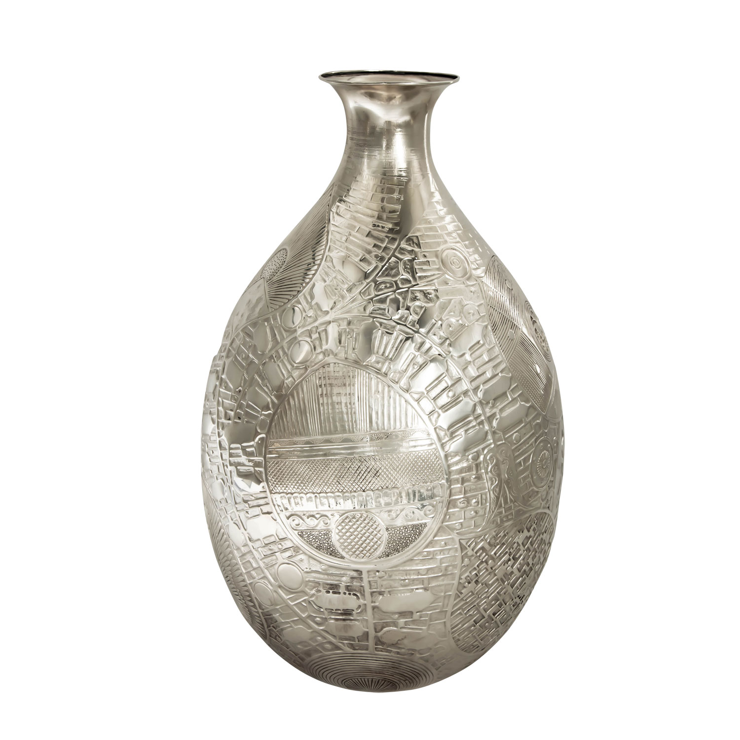KUNSTGEWERBESCHULE STUTTGART, Vase, 950 Silber, 1960er Jahre. - Image 2 of 6