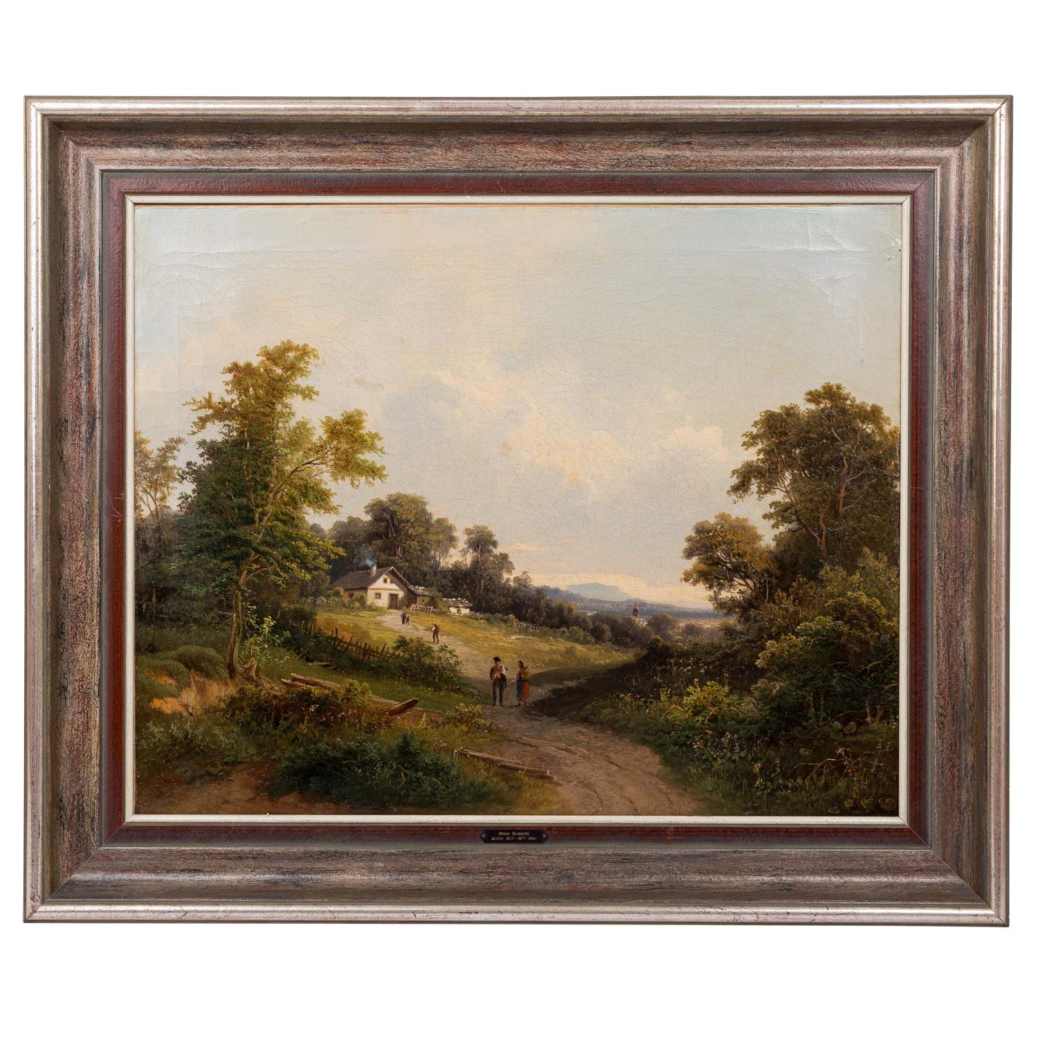 BARBARINI, Franz, ATTRIBUIERT (1804-1873), "Landschaft in Österreich, wohl Tirol", - Image 2 of 6