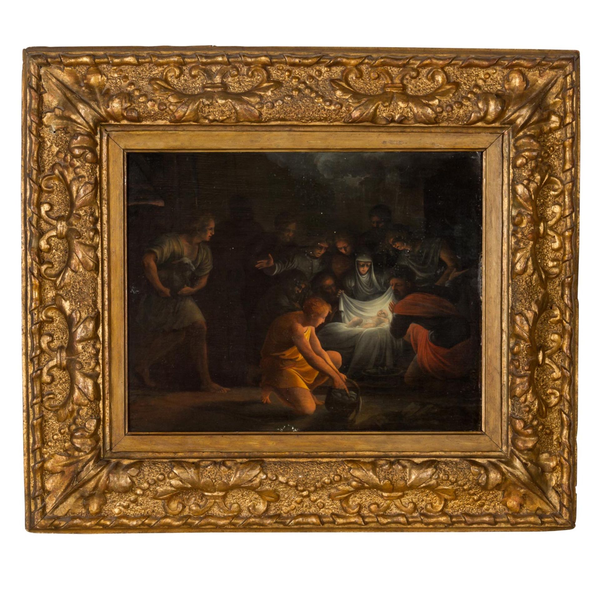 REMBRANDT VAN RIJN, SCHULE/Nachfolge (R.: 1606-1669), "Anbetung Christi", - Bild 2 aus 7