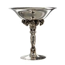 GEORG JENSEN Aufsatzschale medium 'Grape', 925 Silber, 20. Jh.,