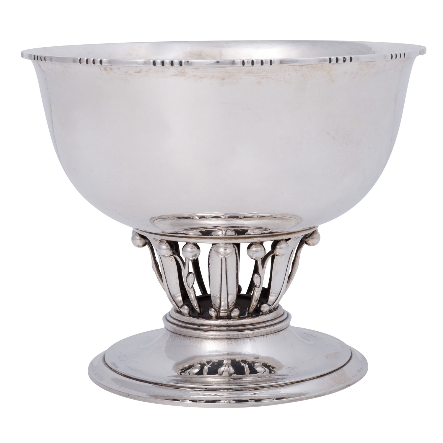 GEORG JENSEN Aufsatzschale groß 'Louvre', 925 Silber,20. Jh., - Image 3 of 6