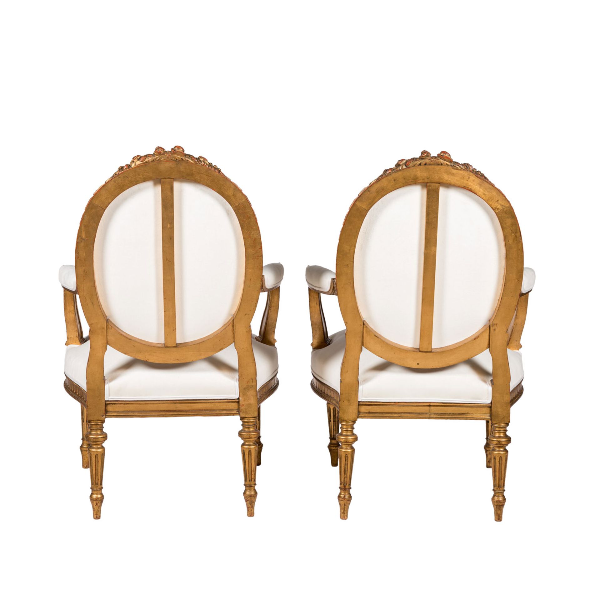 PAAR FAUTEUILS IM LOUIS XVI-STIL - Bild 6 aus 6