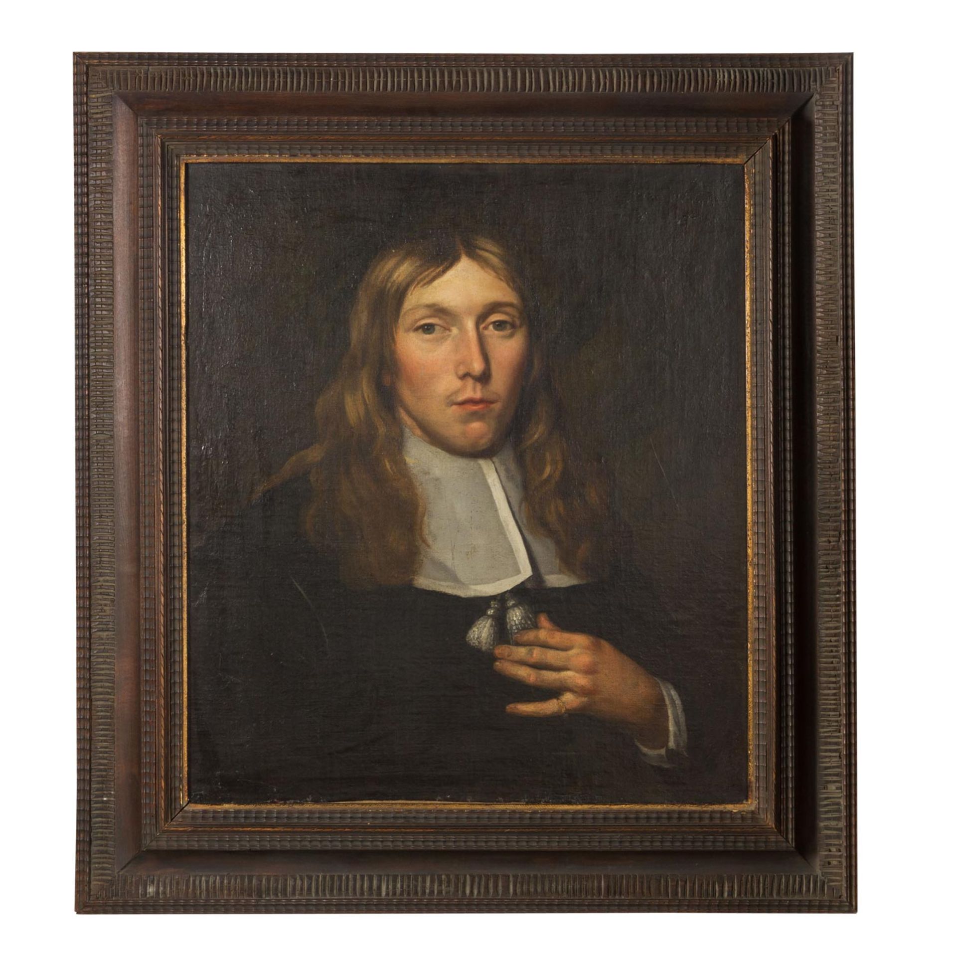 VAN DER HELST, BARTHOLOMEUS, Umkreis (B.v.d.H.: 1613-1670), "Portrait eines Mannes", um 1650, - Bild 2 aus 4