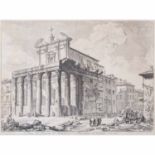 PIRANESI, GIOVANNI BATTISTA (1720-1778), "Veduta del Tempio di Antonino e Faustina in Campo Vaccino"