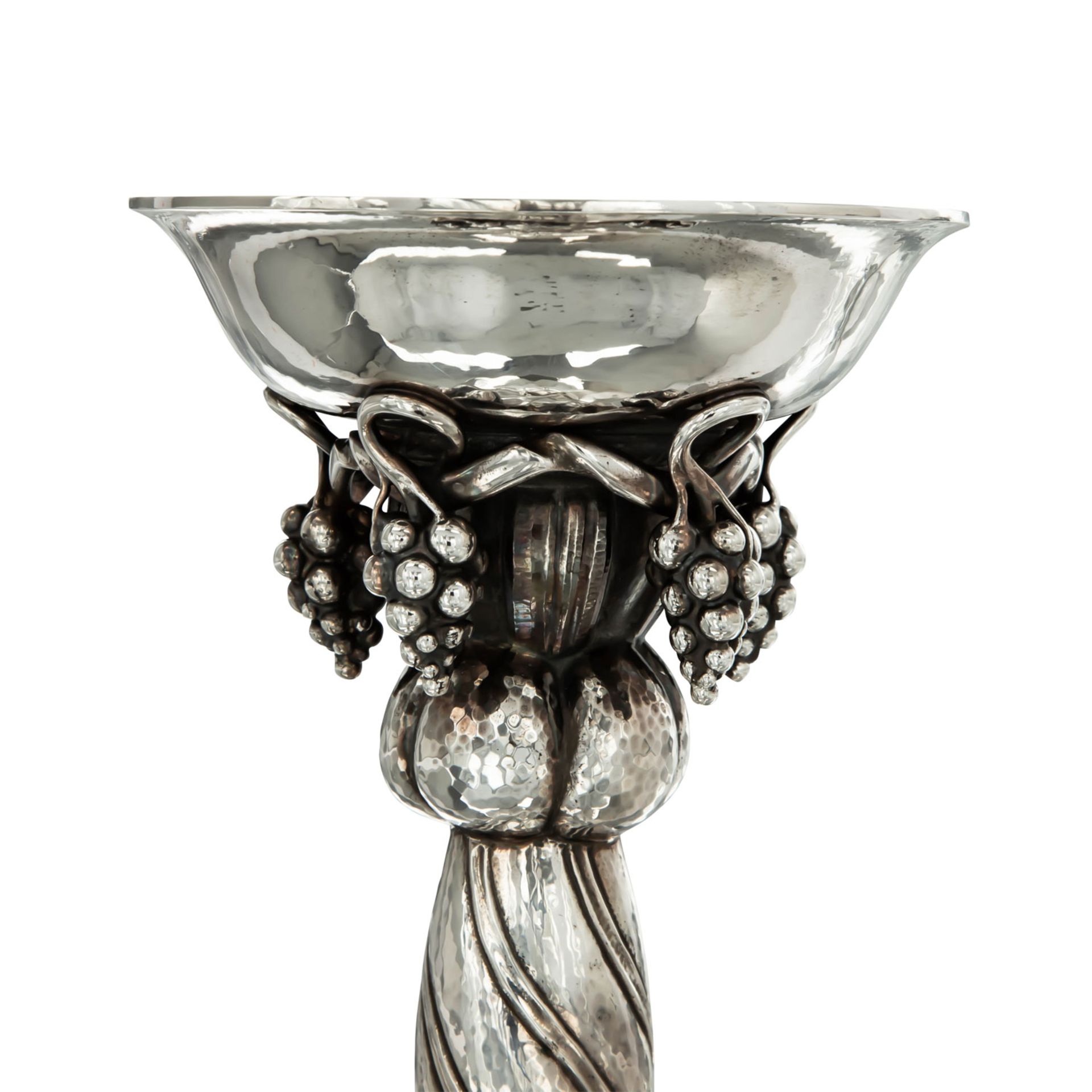 GEORG JENSEN Kerzenhalter 'Grape', 925 Silber, 20. Jh., - Image 2 of 5