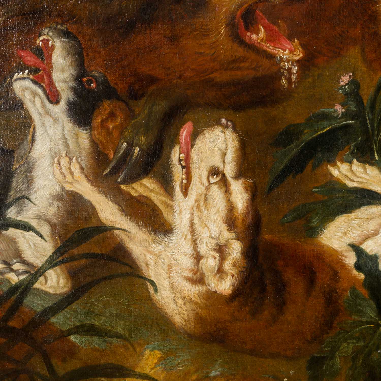 SNYDERS, Frans, ATTRIBUIERT/UMKREIS (F. S.: 1579-1657), "Wildschweinjagd", - Image 4 of 9