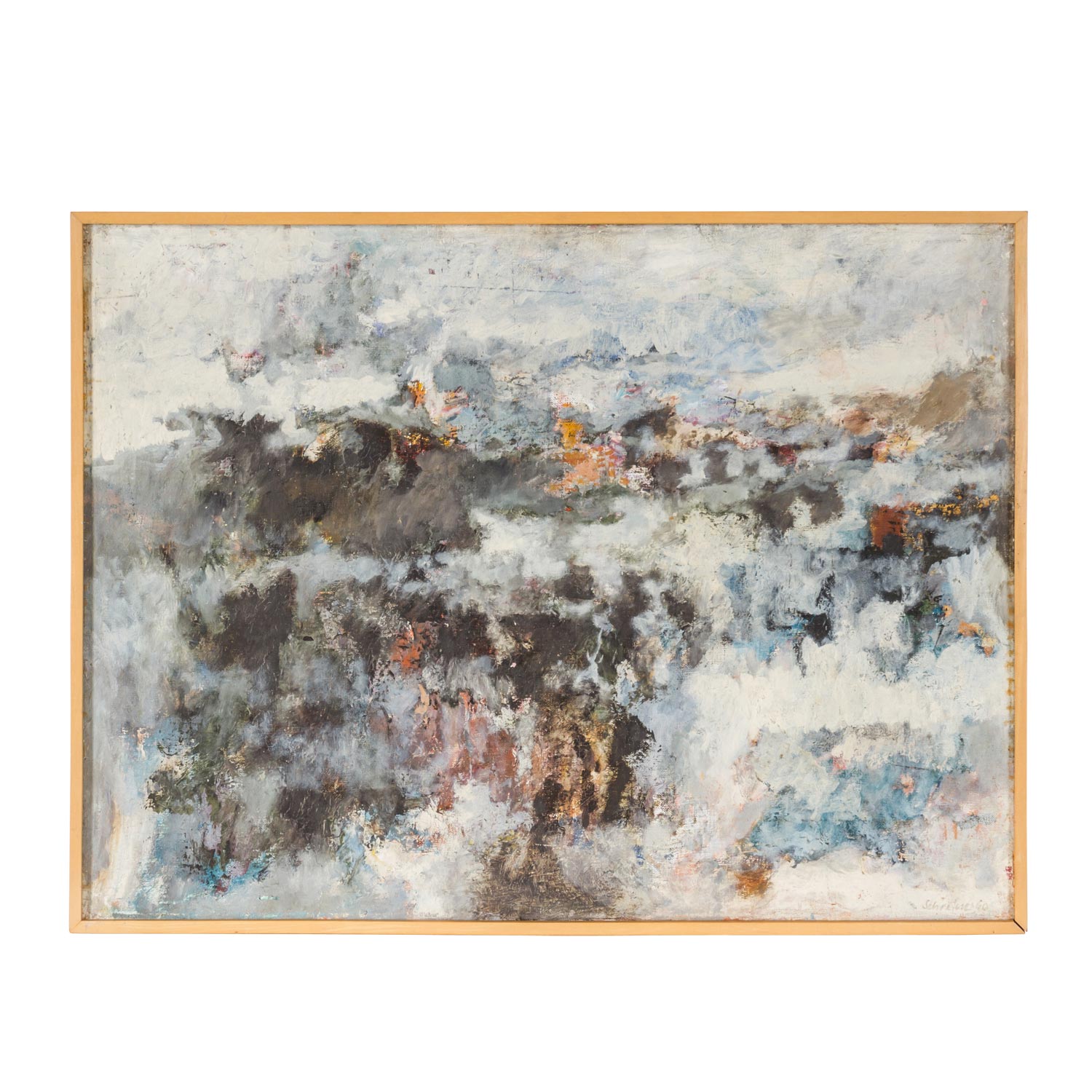 SCHREINER, HANS (geb. 1930), "Abstrahierte Landschaft", 1960, - Image 2 of 7