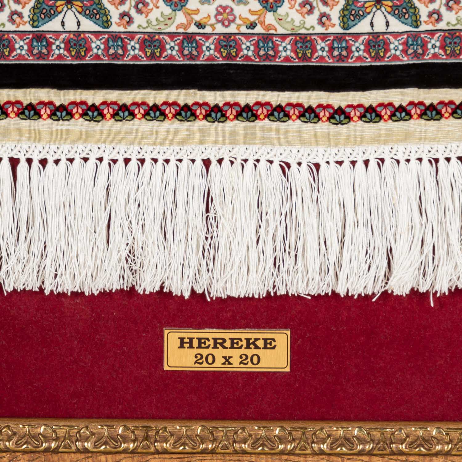 Feiner Bildteppich aus Seide. HEREKE/TÜRKEI, 20. Jh., 52x32 cm. - Image 2 of 6