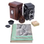 KAMERA ROLLEIFLEX 3,5 A, & „Das Rolleiflex Buch“,