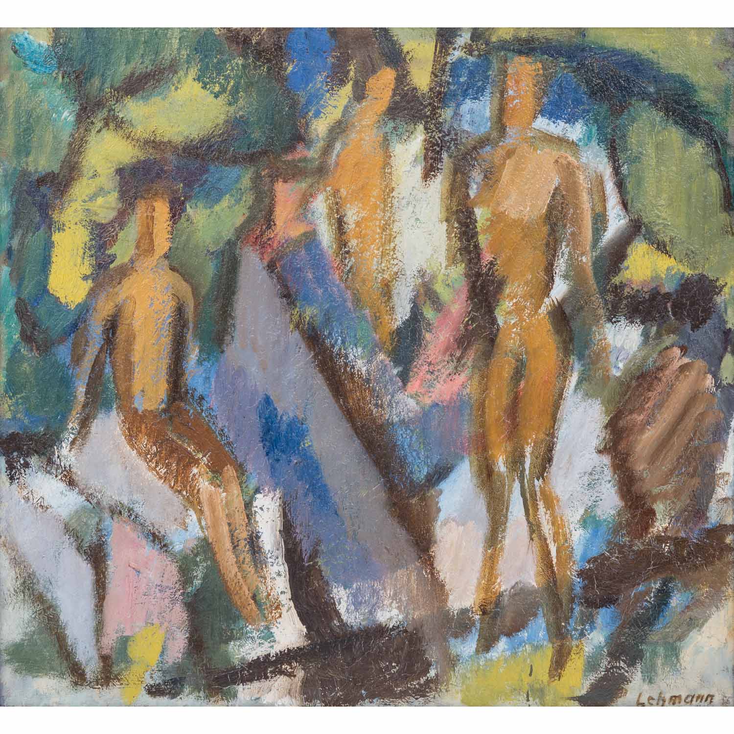 LEHMANN, ALFRED (1899-1979), "Figuren", 1958,