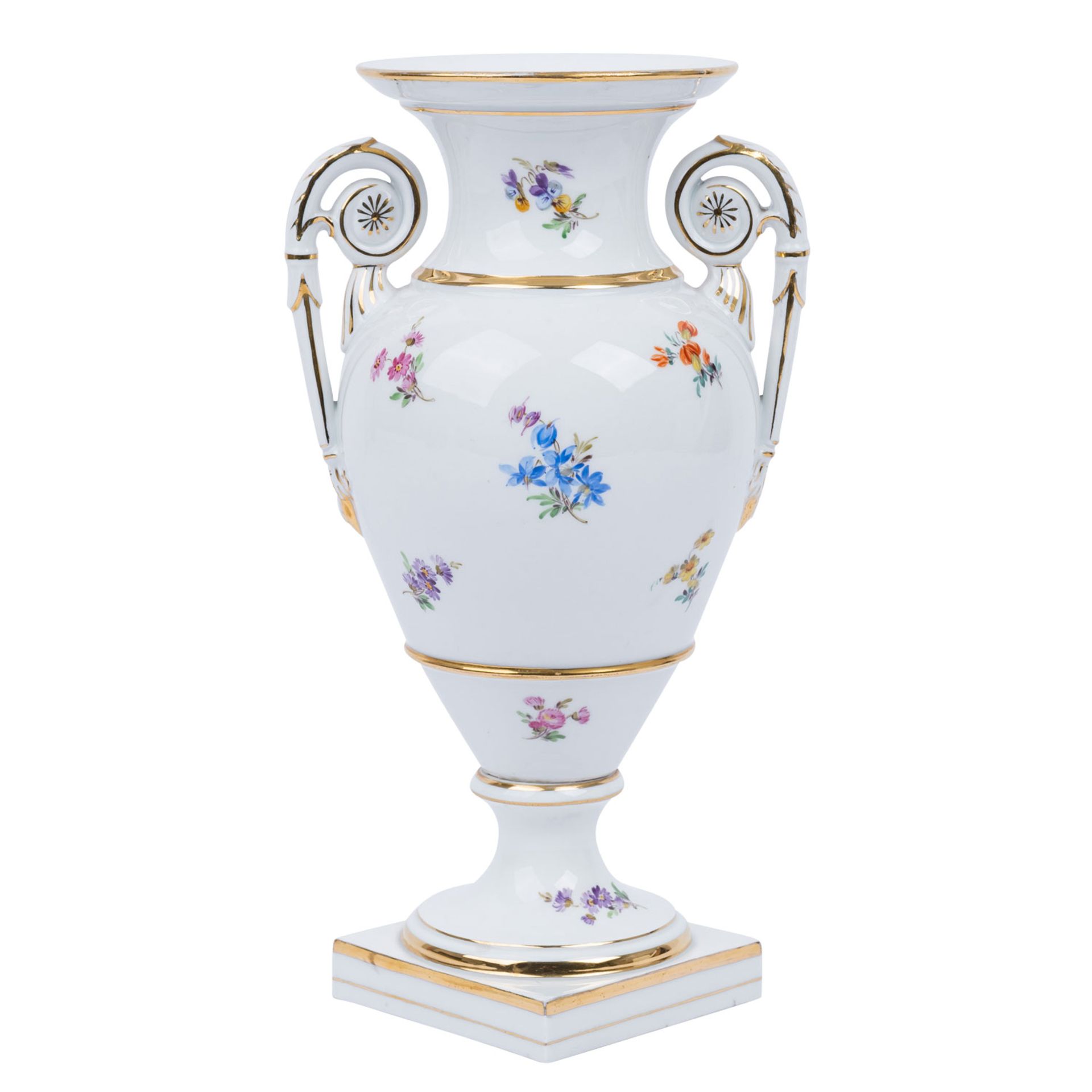 MEISSEN Amphorenvase, 1. Wahl, vor 1924.