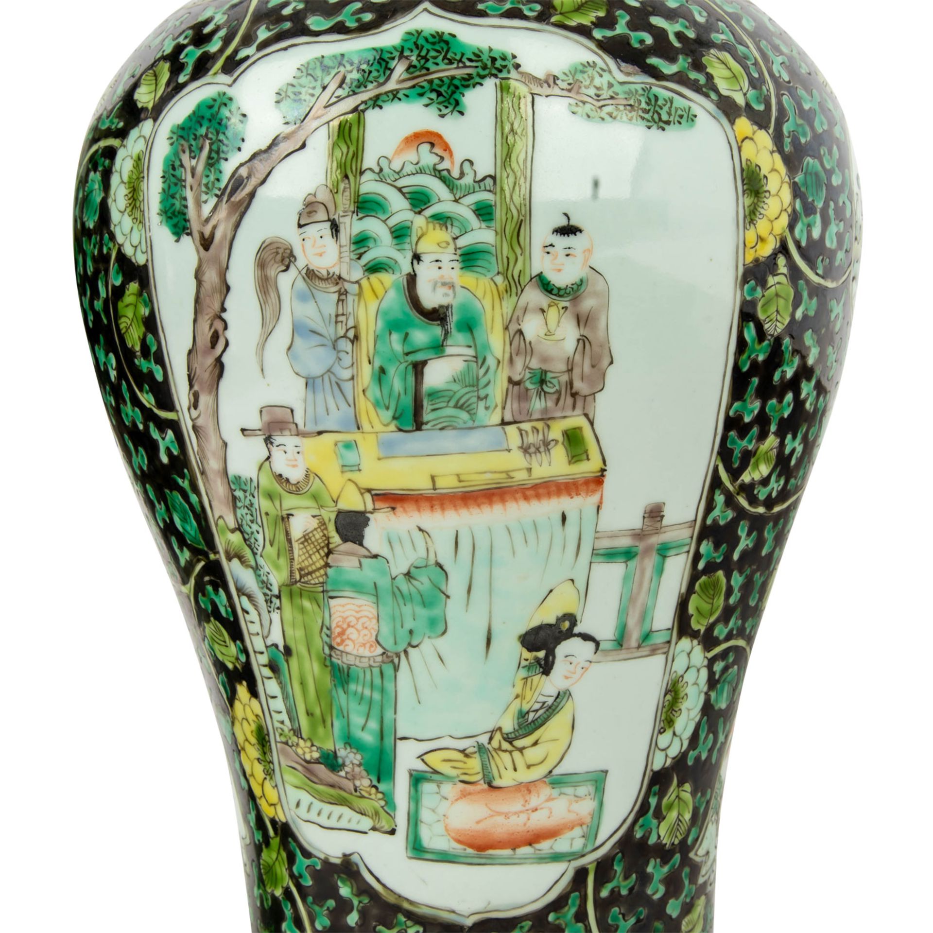 Paar Famille noire-Vasen. CHINA, - Bild 3 aus 11