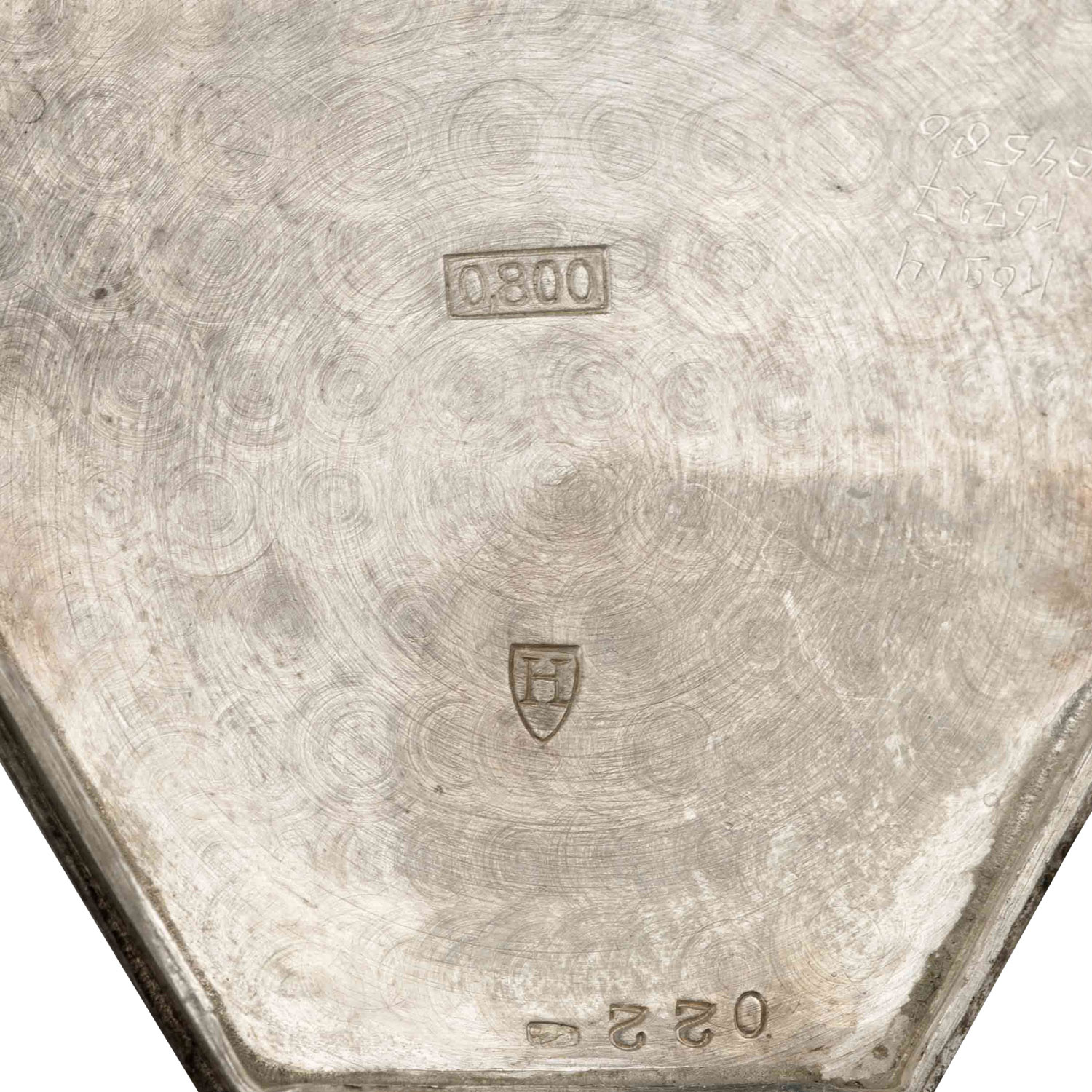 TEMPOR WATCH CO. / LOEILLET WATCH, Freimaurer Taschenuhr, Silber (800/000), - Image 9 of 10