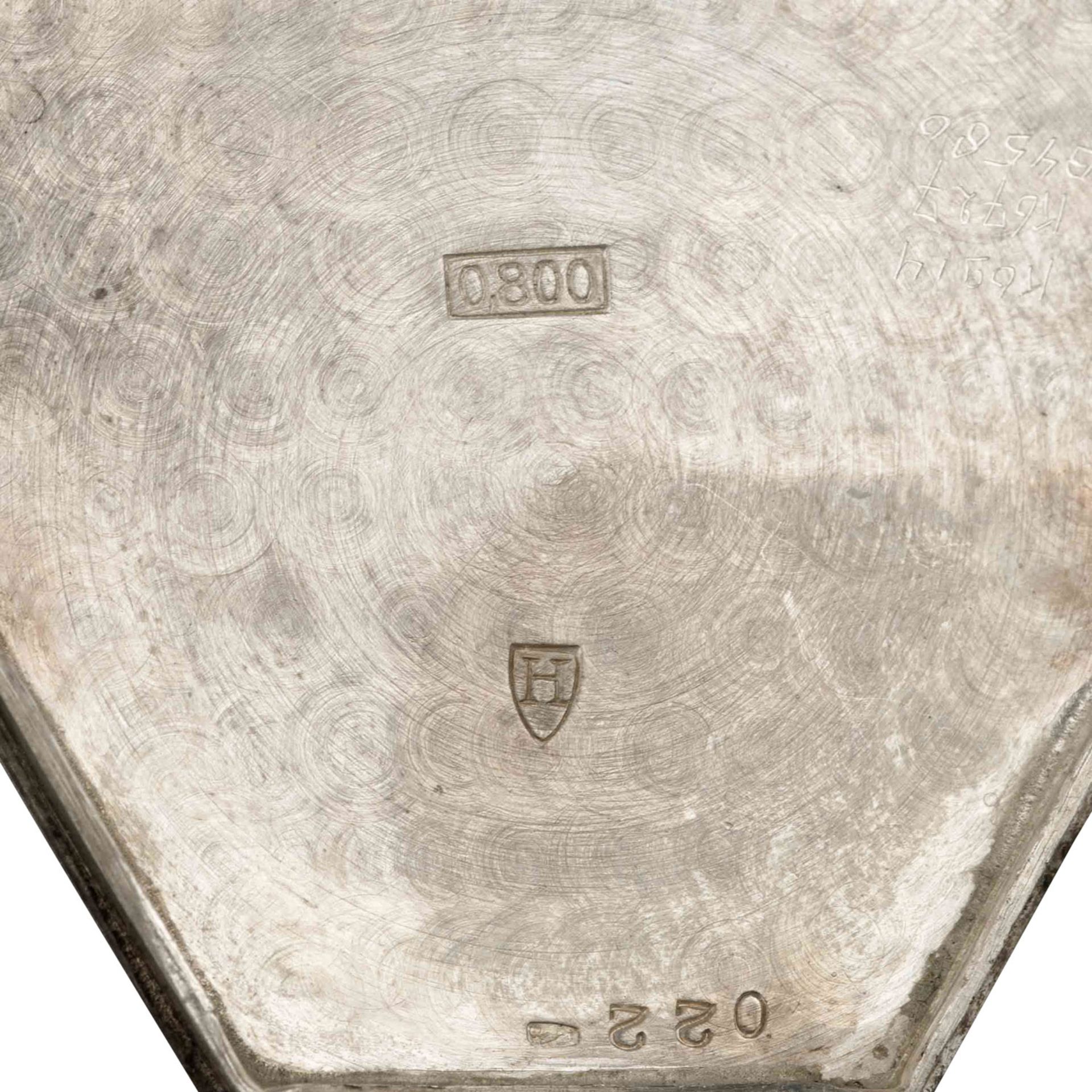 TEMPOR WATCH CO. / LOEILLET WATCH, Freimaurer Taschenuhr, Silber (800/000), - Bild 9 aus 10