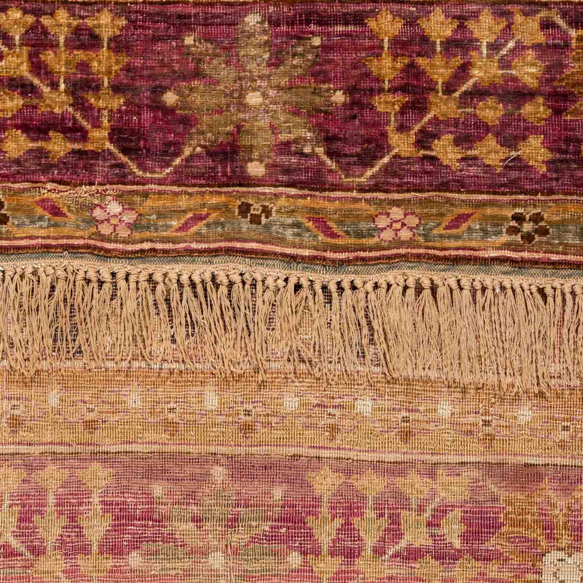 Orientteppich aus Seide. KESCHAN/PERSIEN, 19. Jh., ca. 172x111 cm - Bild 3 aus 4