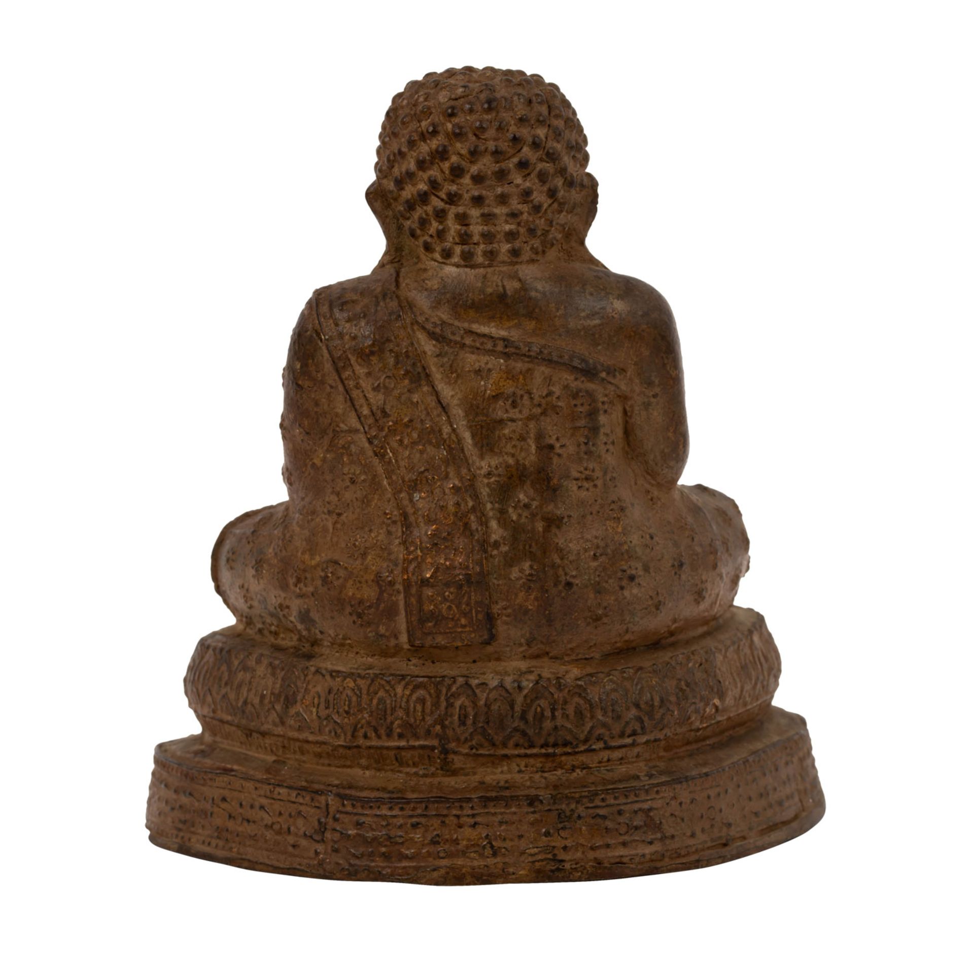 Sitzender Buddha. THAILAND. Ratanakosin, 19. Jh. - Bild 3 aus 7