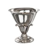 GEORG JENSEN & WENDEL A/S Aufsatzschale klein 'Louvre', 925 Silber,20. Jh.,