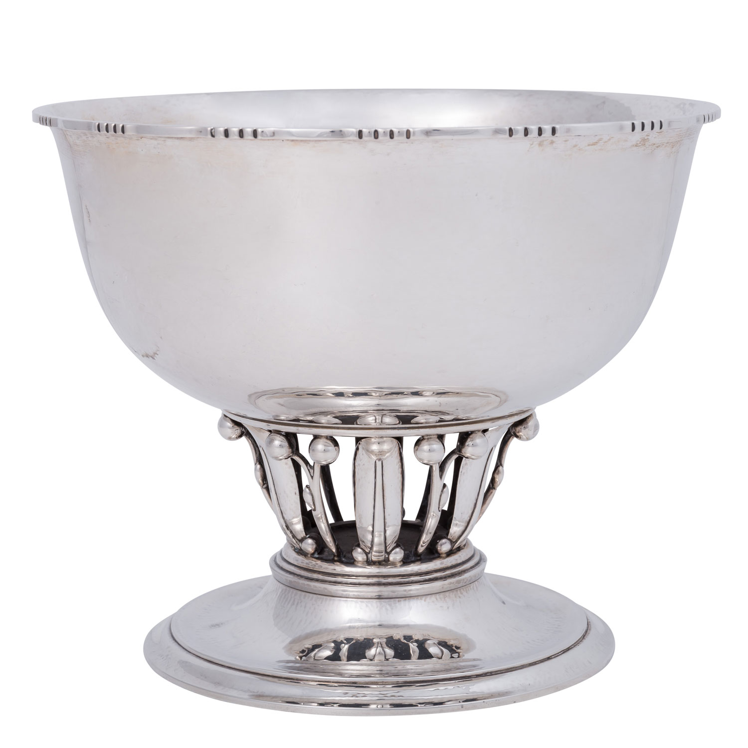 GEORG JENSEN Aufsatzschale groß 'Louvre', 925 Silber,20. Jh., - Image 2 of 6