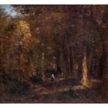 ZIEM, FÊLIX (1821-1911), "Forêt de Fontainebleau a Barbizon",