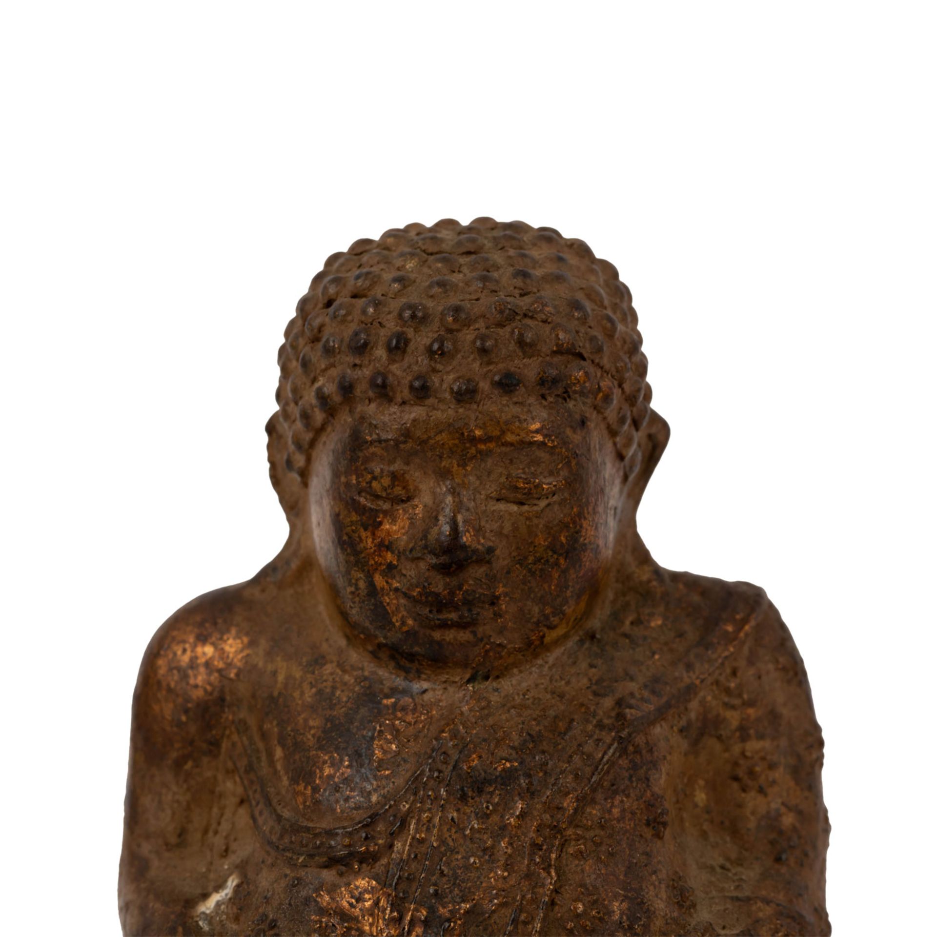 Sitzender Buddha. THAILAND. Ratanakosin, 19. Jh. - Bild 5 aus 7