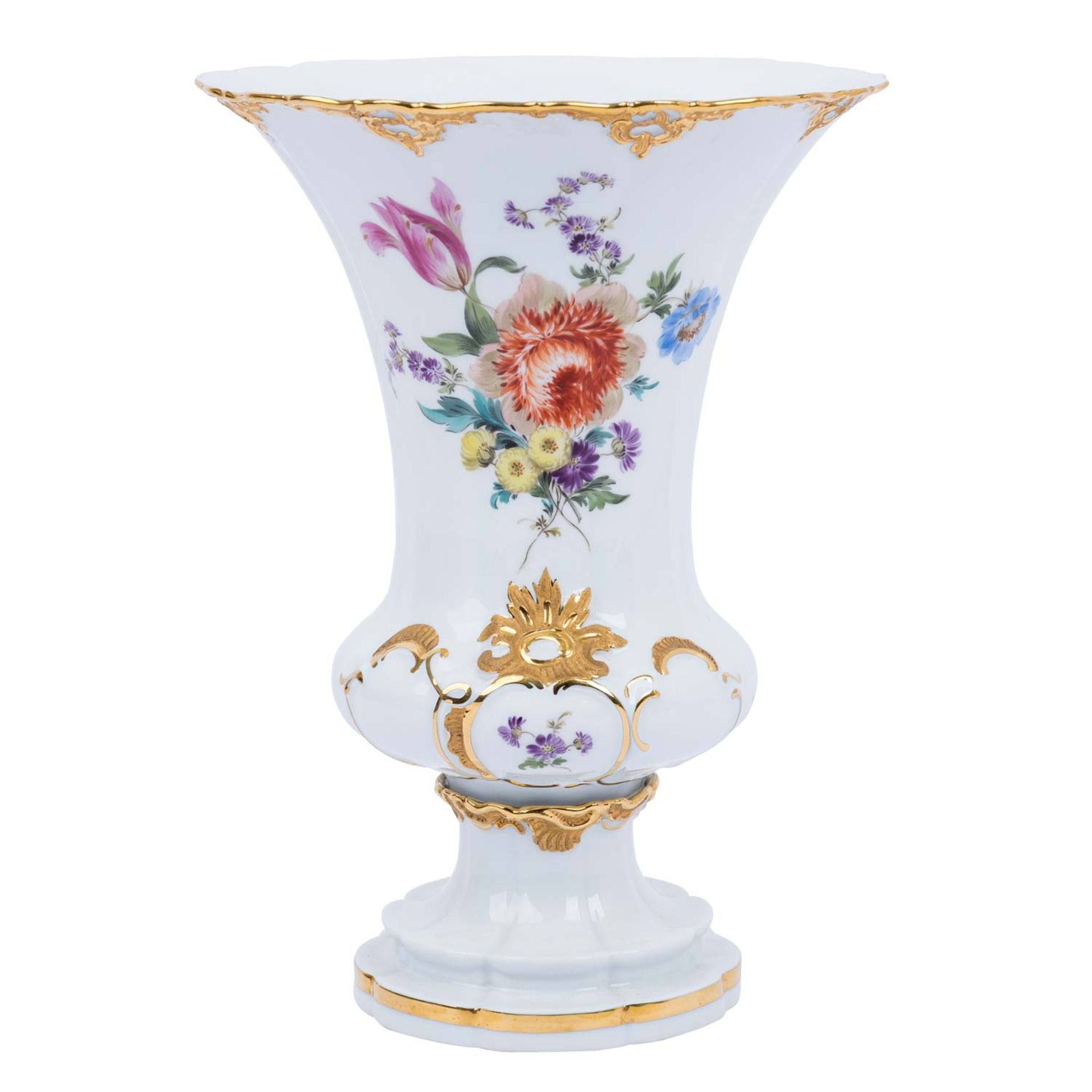 MEISSEN Prunkvase 'B-Form', 1. Wahl, 1924-1934. - Bild 3 aus 7