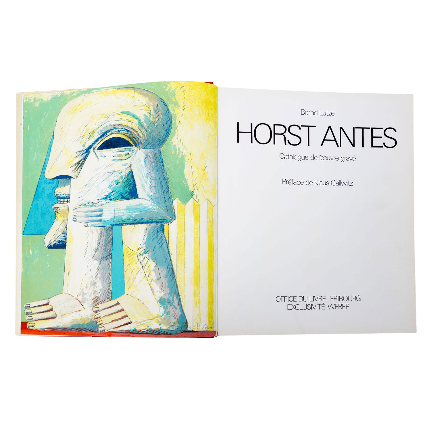 BERND LUTZE "Horst Antes, Werkverzeichnis der Lithographien, Offsets, Siebdrucke, Holzschnitte und v - Bild 2 aus 9