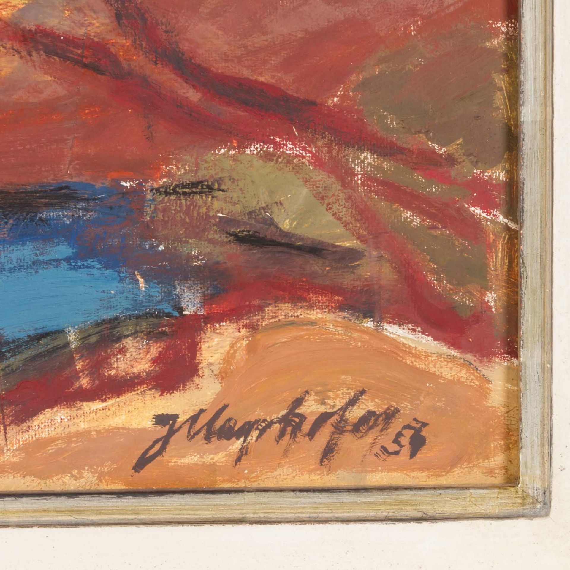 MAYRHOFER, JOSEF (1902 - 1962), "Landschaft", 1954, - Bild 3 aus 4