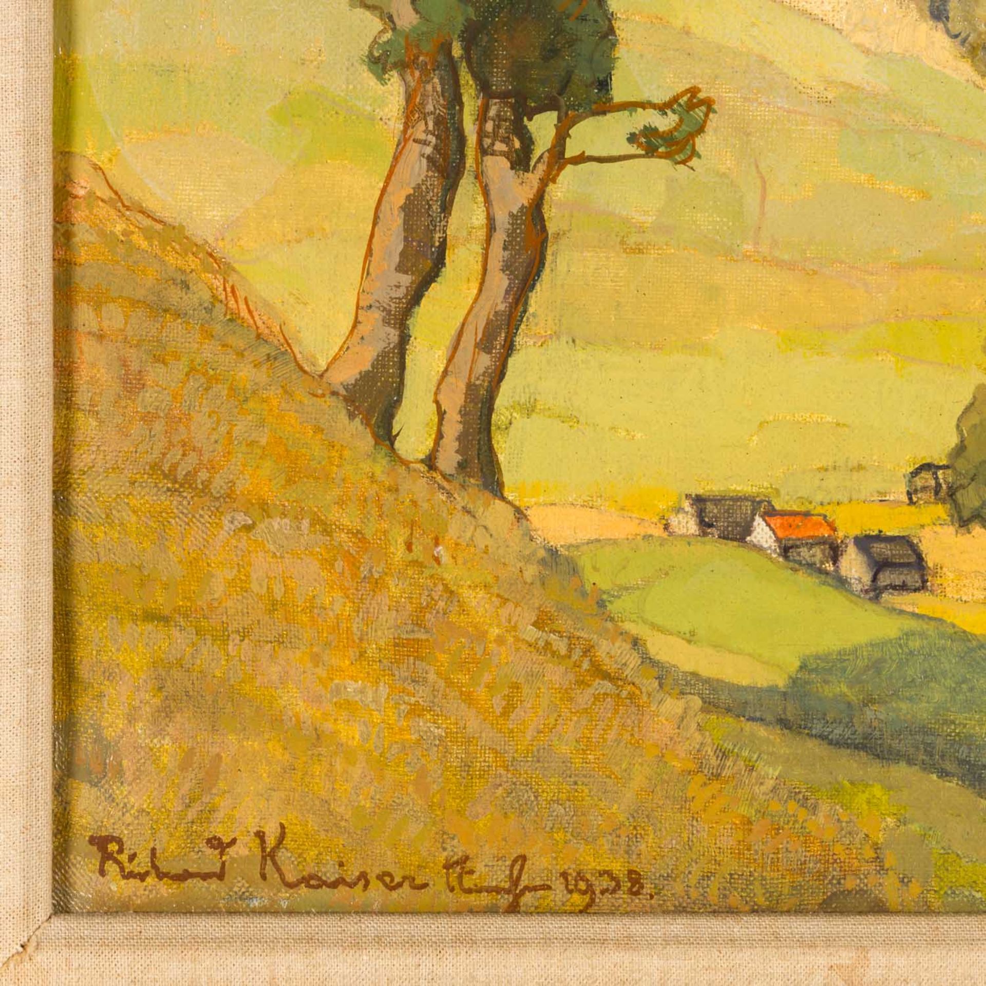 KAISER, RICHARD (1868-1941), "Landschaft bei Murnau", 1938, - Image 3 of 4