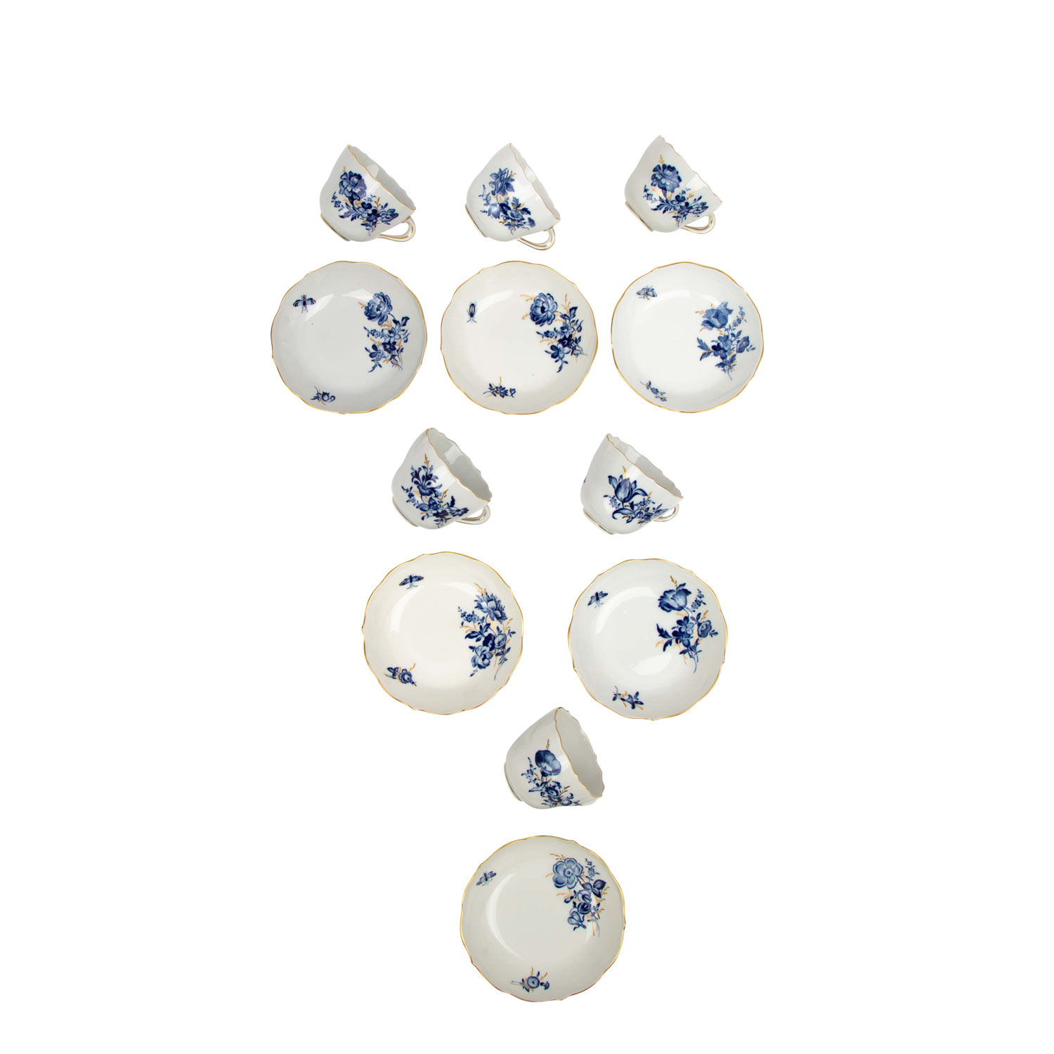 MEISSEN Konvolut 'Blaue Blume', 1. und 2. Wahl, 20. Jh.: - Image 4 of 7