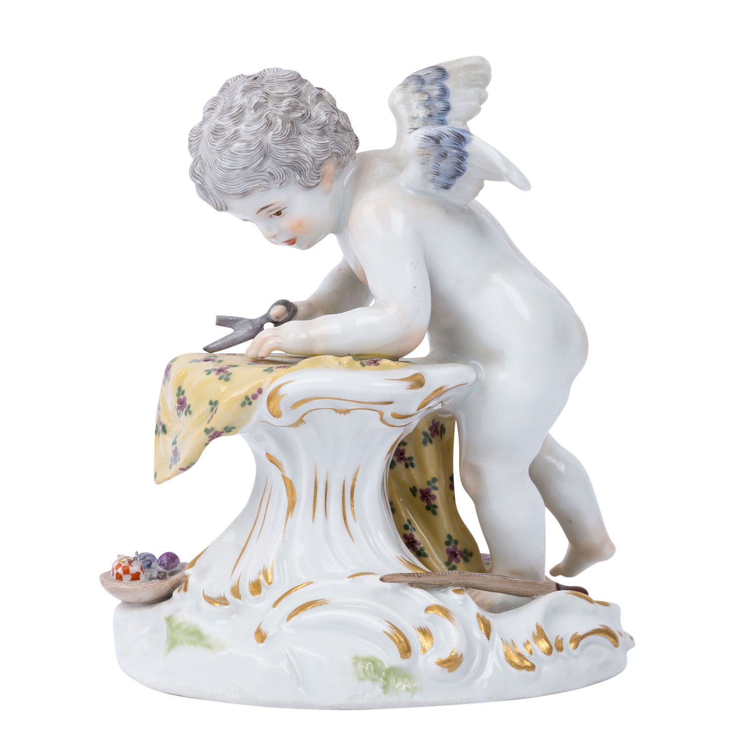 MEISSEN „Amor als Schneider“, nach 1860, 