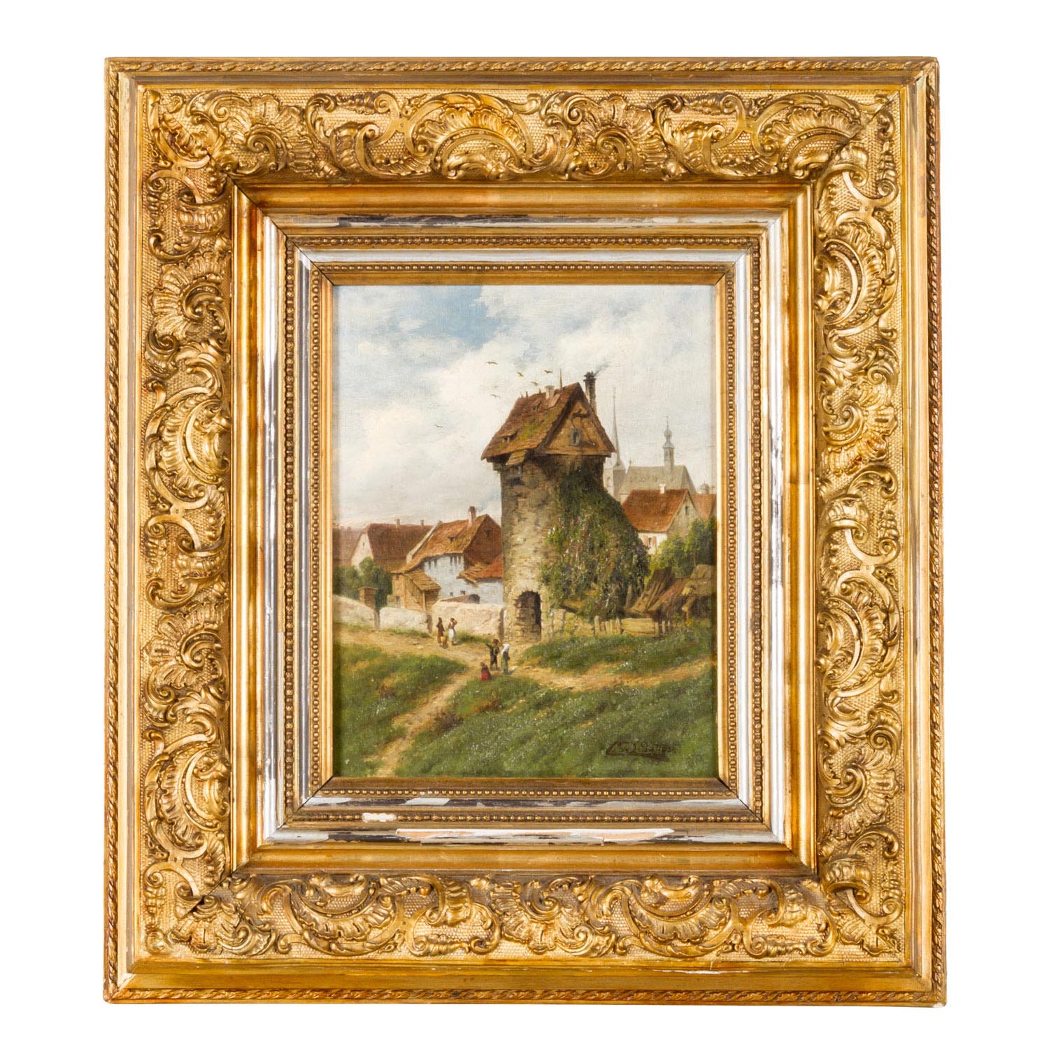 BÜTTGER, CARL (1838 - 1919), "Vor den Mauern der Stadt", - Bild 2 aus 4