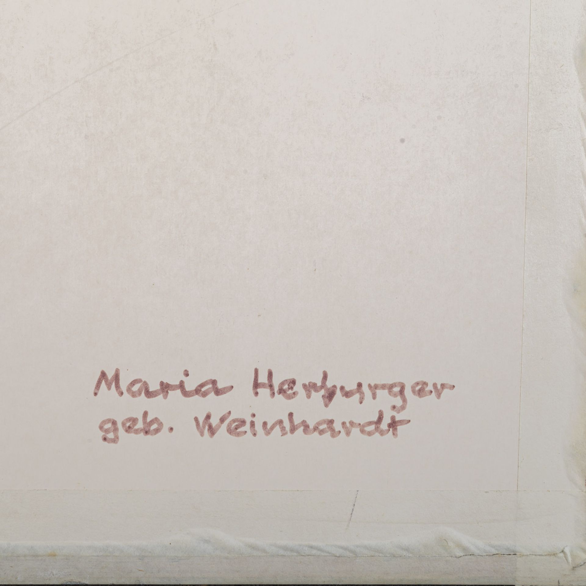 HERBURGER, JULIUS (1900-1973), "Halbportrait der Frau des Künstlers", - Bild 3 aus 4