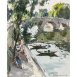 ANDERBOUHR, PAUL-JEAN (1909-2006), "Paris, am Ufer der Seine",