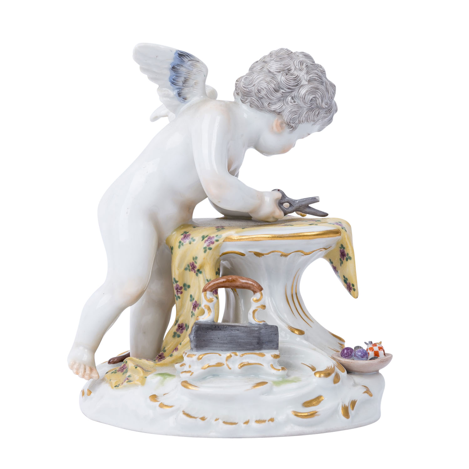 MEISSEN „Amor als Schneider“, nach 1860,  - Bild 3 aus 8