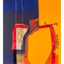 HELLER, VEIT (1961), "Komposition mit Blau", 2004,