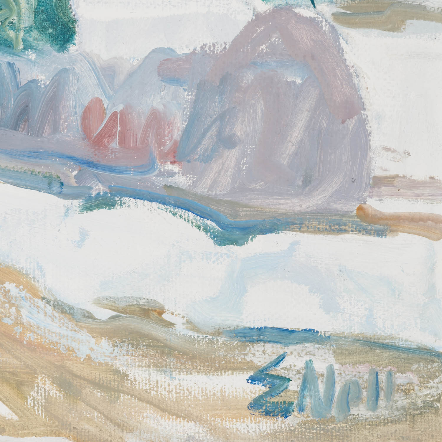 NELL, EUGEN (1905-1994) "Winterlandschaft" - Image 3 of 7