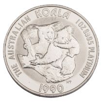 Australien - 100 Dollars 1990, Koala, PLATIN,